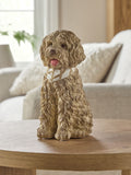 Small Louis the Labradoodle resin ornament, imported from the UK