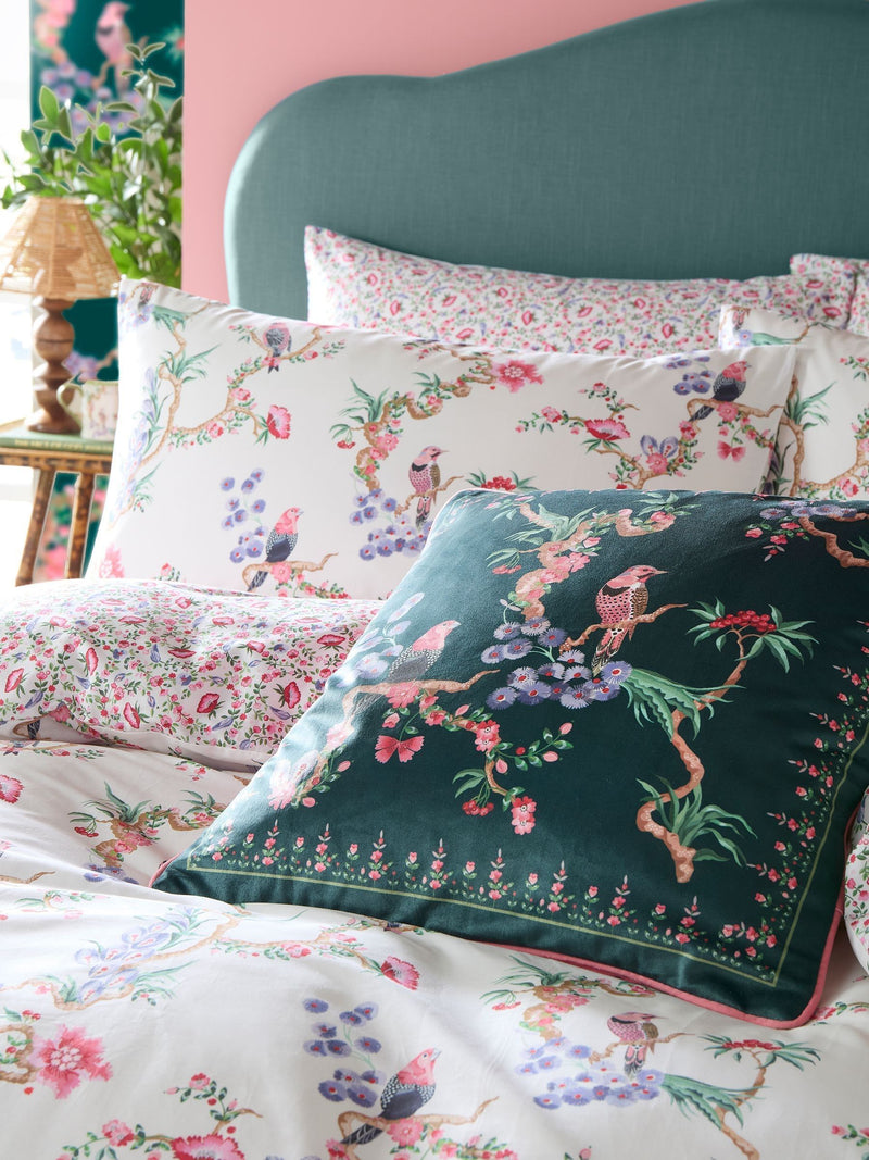 Cath Kidston Blush Birds duvet cover and pillowcase set - British product