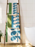 Orla Kiely Willow Stem Check hand towel - UK version