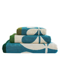 Orla Kiely Willow Stem Check hand towel - UK version