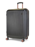 Rock Luggage grey large Aria suitcase, imported from the UK