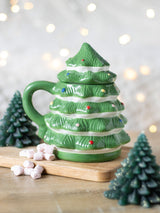 Something Different Green Christmas Tree Shaped Mug 520ml