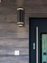 Next Searchlight Texas Outdoor Wall Light Black and Clear- Buy online at McGrocer