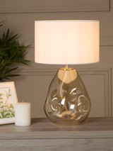 Next Searchlight Chalice Champagne Satin Brass Table Lamp 44.5cm- Buy online at McGrocer