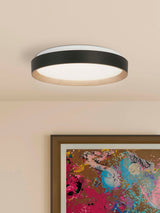 Next Searchlight Matt Black Naples LED Flush Ceiling Light- Buy online at McGrocer