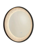 Searchlight Helios LED mirror matt black 80cm, imported from the UK