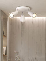 Next Searchlight Chrome and White Astrid 3 Spotlight Ceiling Light- Buy online at McGrocer