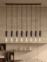 Next Searchlight Fira Mocha and Amber 8 Light Cluster Pendant Ceiling Light- Buy online at McGrocer