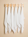 JoJo Maman Bébé white muslin squares 6-pack 60x60cm - British product