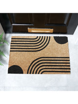 Next Artsy Natural and Black Abstract Lines Doormat 60x40cm- Buy online at McGrocer