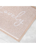 Artsy Mats beige Hello Lovely PVC doormat 70x40cm, UK version