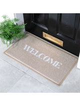 Next Artsy Mats Beige Welcome Doormat 70cm x 40cm- Buy online at McGrocer
