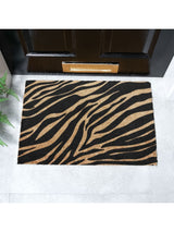 Next Artsy Natural and Black Zebra Print Doormat- Buy online at McGrocer