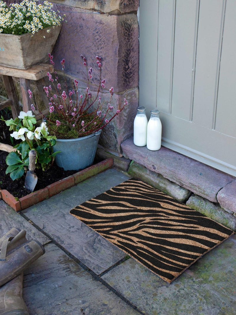 Artsy Mats zebra print doormat 60x40cm - British product