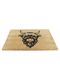 Artsy Mats highland cow doormat coir 60x40cm, imported from the UK