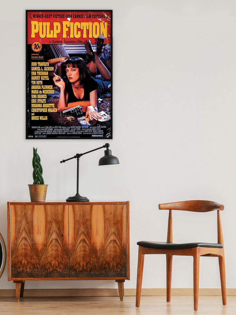 Pyramid International Pulp Fiction framed poster 61 x 91.5cm, imported from the UK