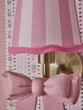 Cath Kidston wall light pink stripe canopy bow, UK version