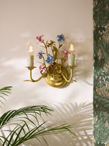 Next Laurence Llewelyn-Bowen Gold Veranda Floral Wall Light- Buy online at McGrocer