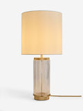 Lipsy Brass Ridge Glass Table Lamp (British brand)