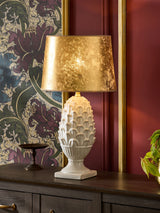 Next Laurence Llewelyn-Bowen Cynara Artichoke Cream and Gold Table Lamp- Buy online at McGrocer