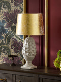 Laurence Llewelyn-Bowen artichoke table lamp cream gold - British product