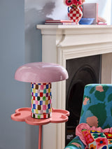 Next Eleanor Bowmer Pink Check USB Rechargeable Table Lamp- Buy online at McGrocer