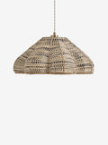 Nina Campbell Asterias ceiling light natural black jute, imported from the UK