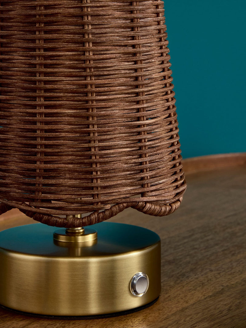 Clarke and Clarke Isla rechargeable wireless touch lamp, imported from the UK