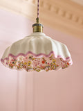 Cath Kidston pink cream ceramic folded ceiling pendant (British brand)