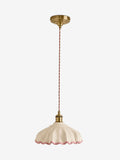 Cath Kidston pink cream ceramic folded ceiling pendant (British brand)