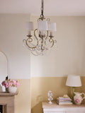 Shabby Chic Phoebe Messing 3-Licht-Kronleuchter (britische Marke)