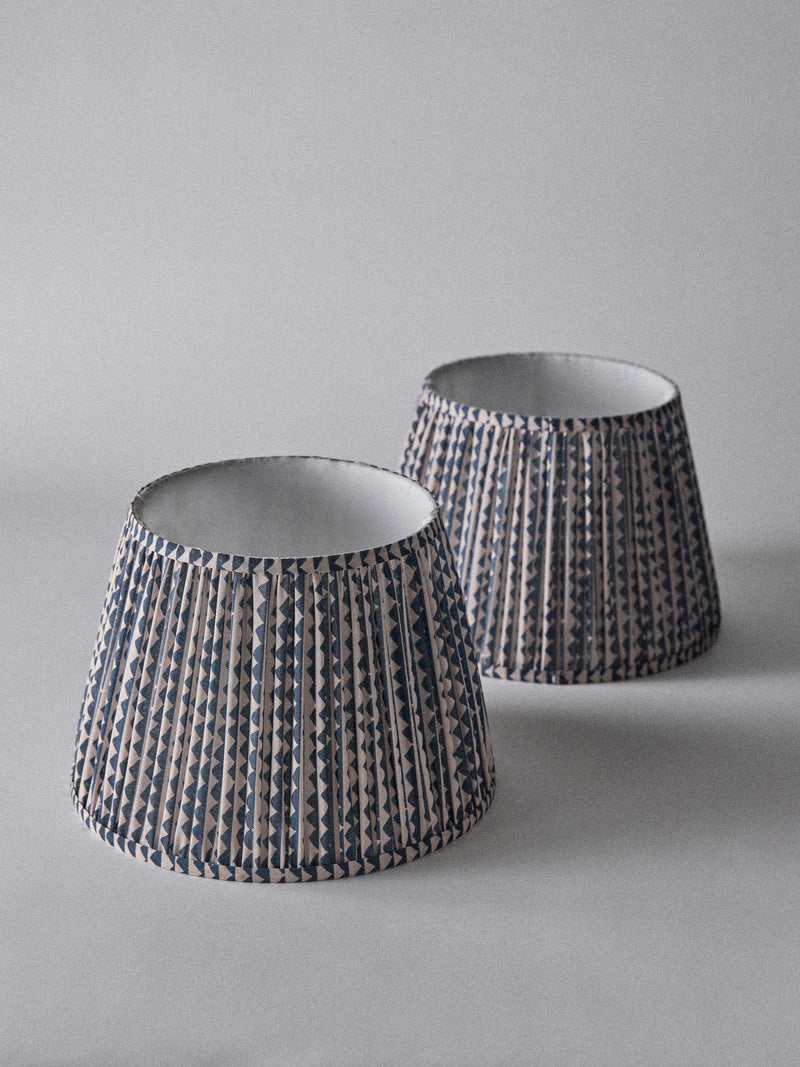 The Set lampshades black cream geometric print 30cm - British product