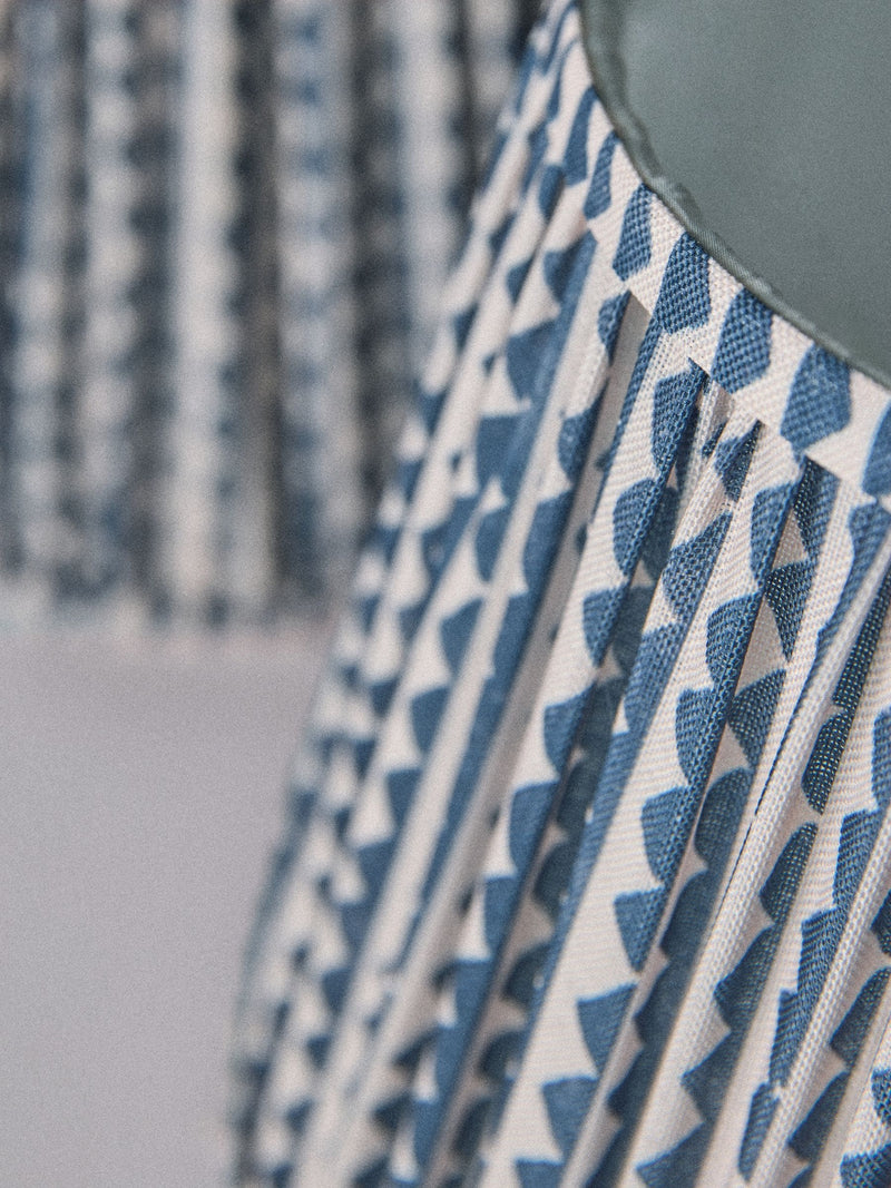 The Set lampshades black cream geometric print 30cm - British product
