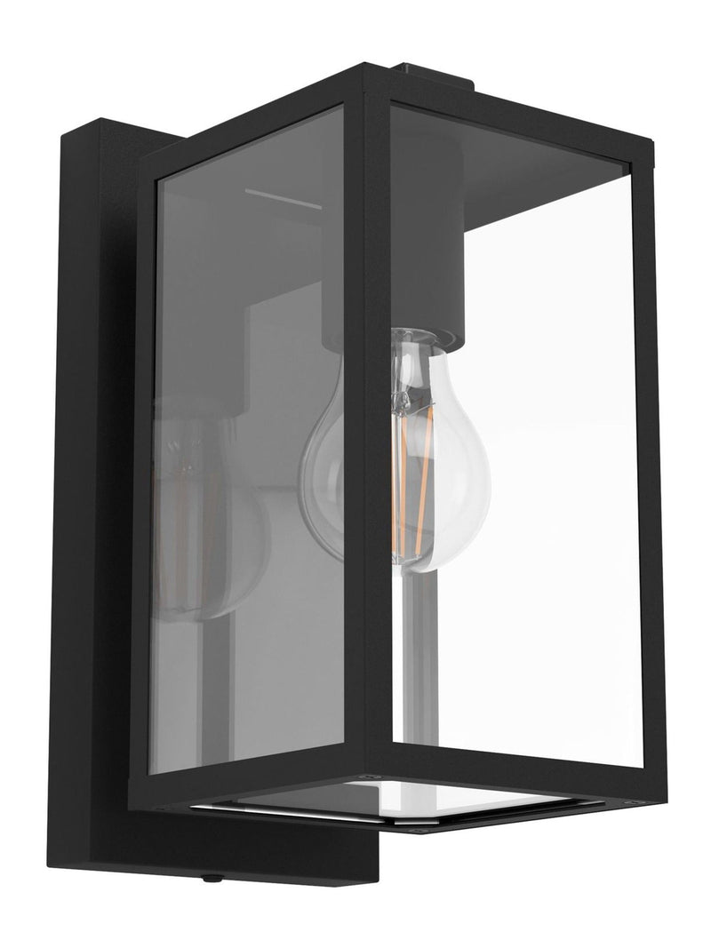 Eglo Budrone modern steel glass outdoor wall light (British brand)