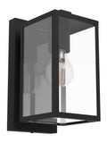 Eglo Budrone modern steel glass outdoor wall light (British brand)