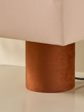 MADE.COM Tiana cream rust fabric table lamp (British brand)