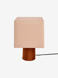 MADE.COM Tiana cream rust fabric table lamp (British brand)