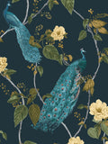 Graham & Brown Navy Resplendence wallpaper sample A4 (British brand)