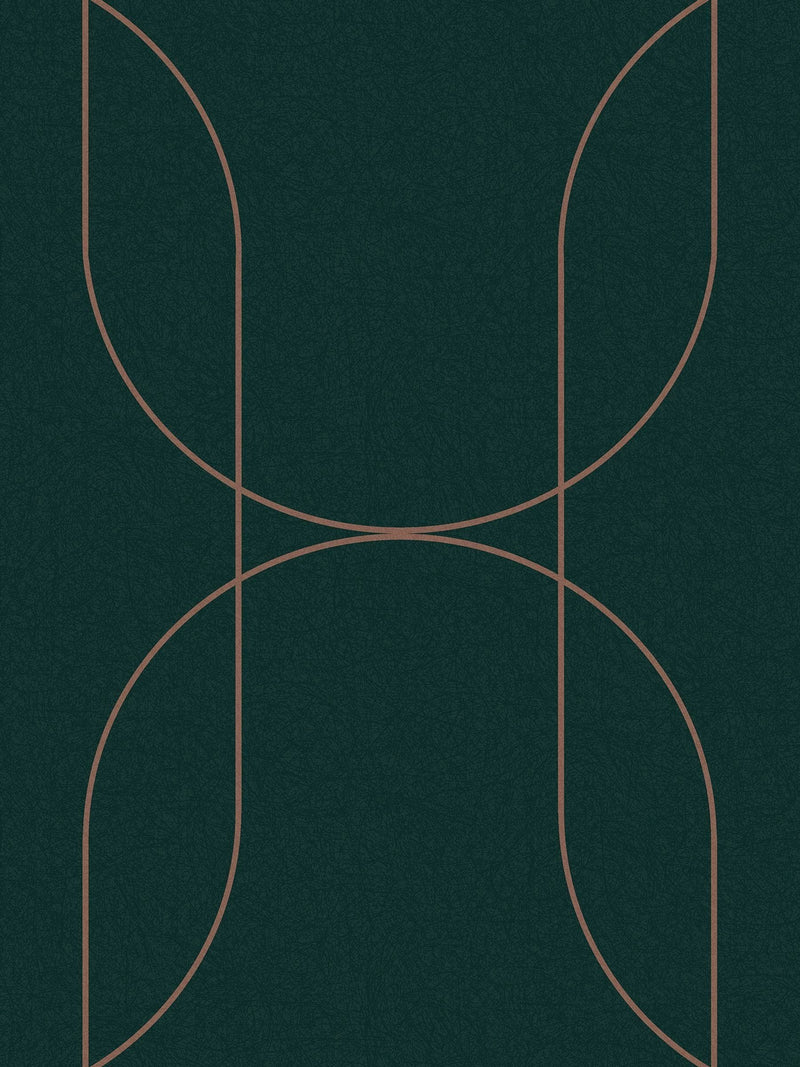 Graham & Brown Palais wallpaper sample Green and Gold A4, UK version