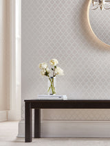 Next Graham & Brown Trelliage Pearl Faux Bead Wallpaper Sample A4- Buy online at McGrocer