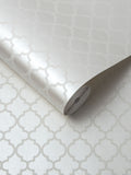 Graham & Brown Pearl Faux Trelliage Bead wallpaper sample A4, imported from the UK