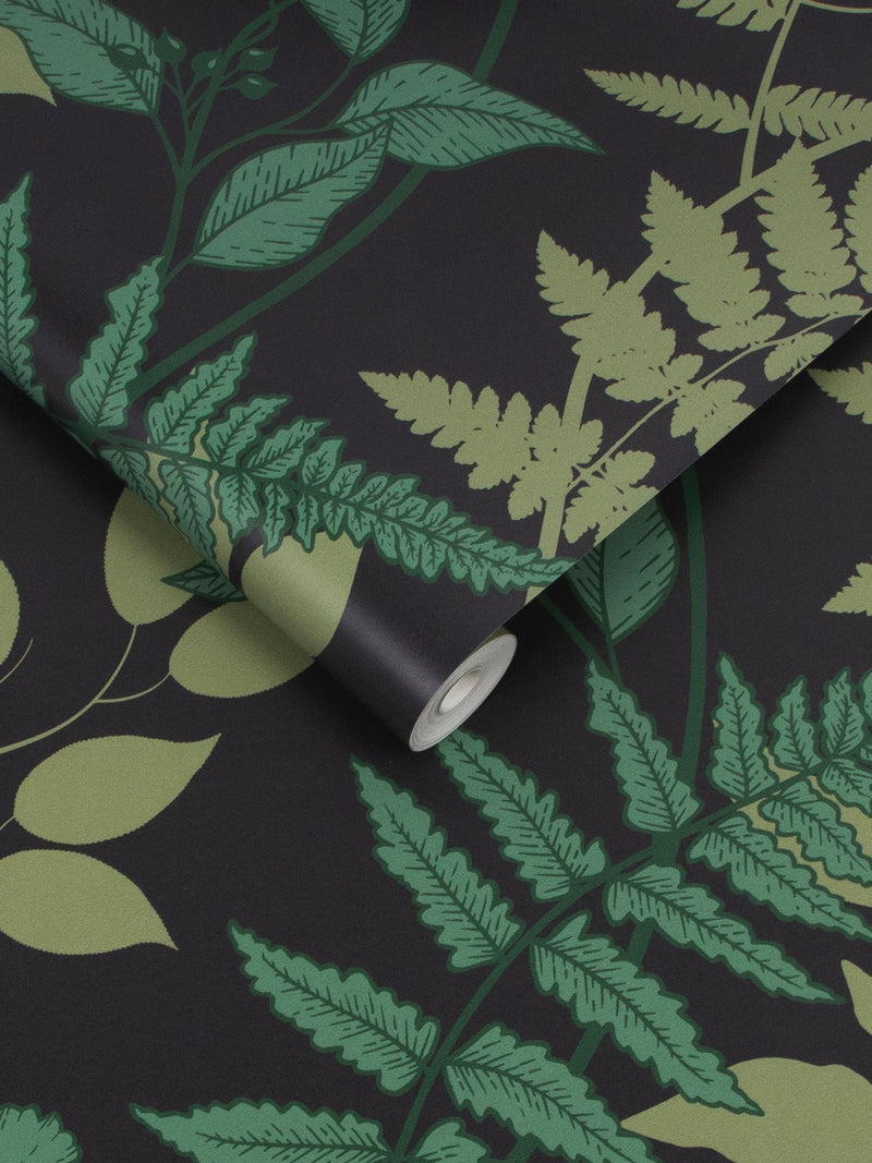 Graham & Brown Midnight Fiore A4 wallpaper sample - British product