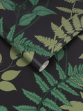 Graham & Brown Midnight Fiore A4 wallpaper sample - British product
