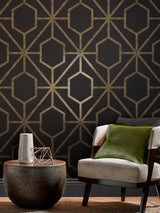 Next Graham & Brown Rinku Black or Gold A4 Wallpaper Sample- Buy online at McGrocer