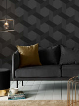 Next Graham & Brown Ground Fractal Grey Wallpaper Sample A4- Buy online at McGrocer