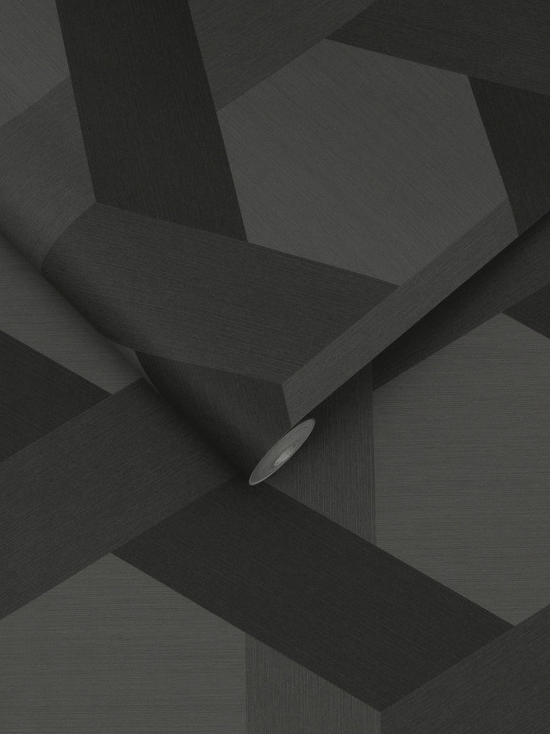 Graham & Brown wallpaper sample Fractal Grey A4, imported from the UK