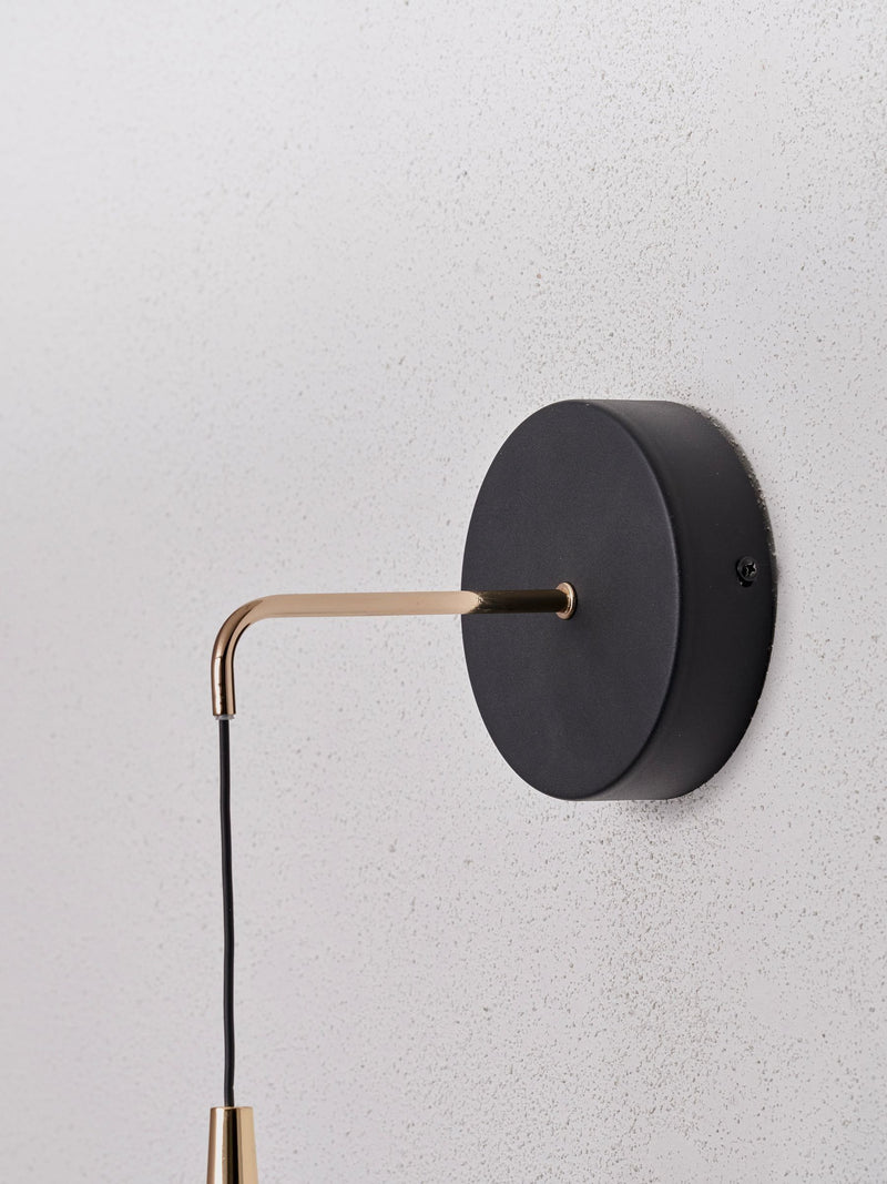 Pacific Lifestyle Black Astarion LED wall light 100cm, UK version