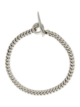 Next AllSaints Silver Tone Men's Curb Chain Bracelet- Buy online at McGrocer