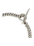 AllSaints silver tone men's curb chain bracelet - British product