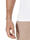 AllSaints silver tone men's curb chain bracelet - British product